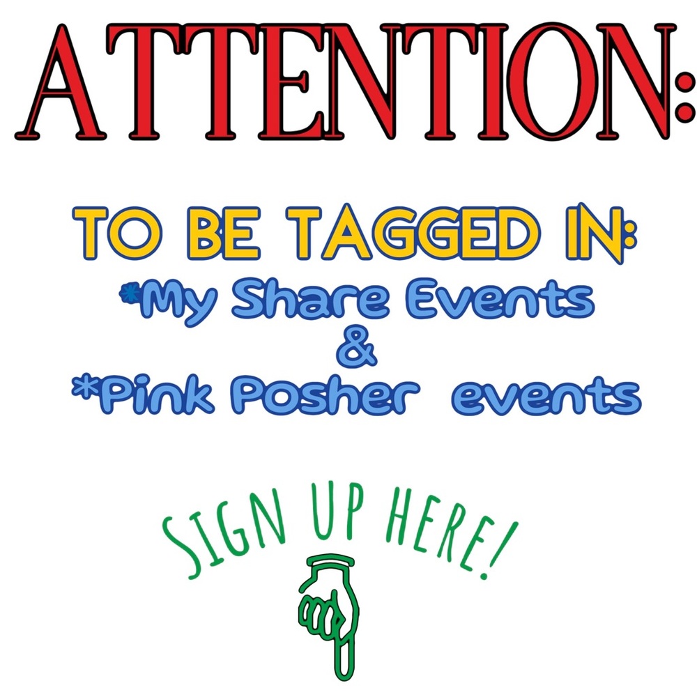 If you want to be tagged in share events sign up here!